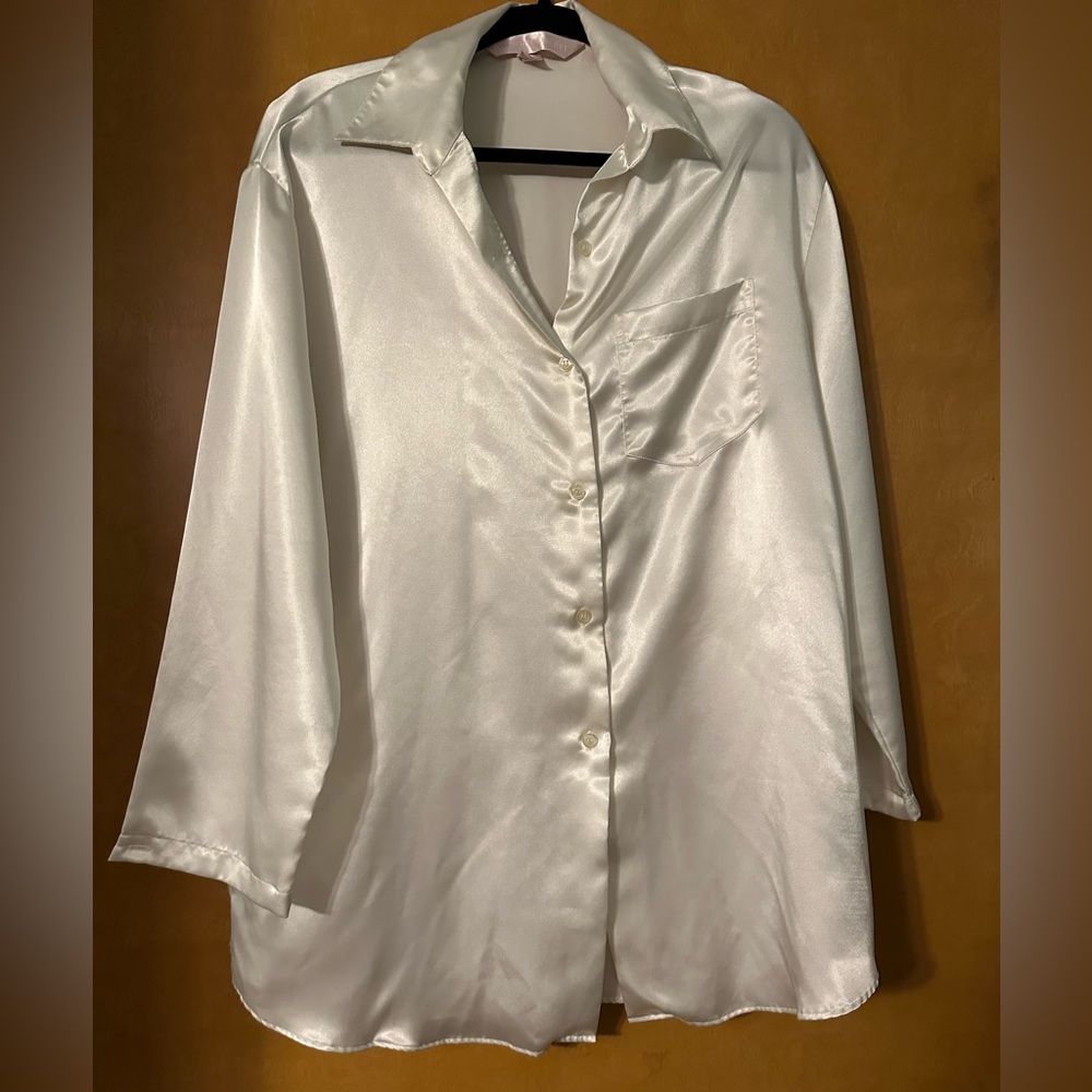 Victoria’s Secret White Satin Blouse